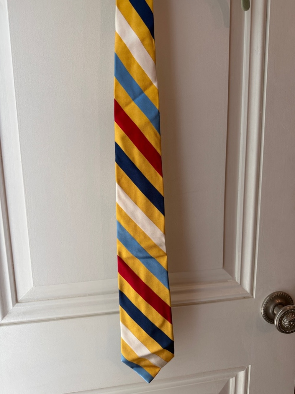 Striped Yellow Multi-Color Men's Dress Tie